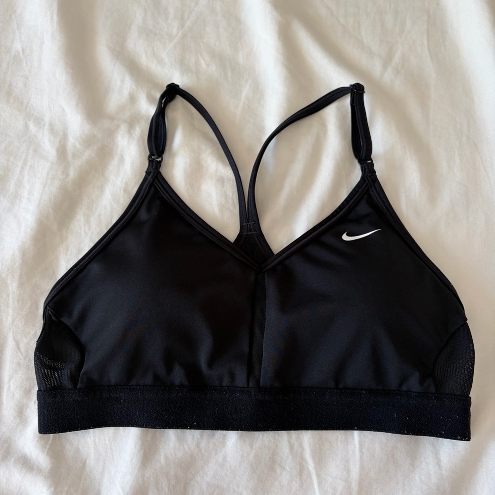 Nike Black Sports Bra with Mesh detail